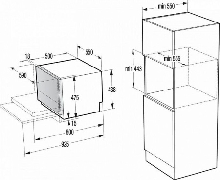 Встраиваемая посудомоечная машина GORENJE GVC63115