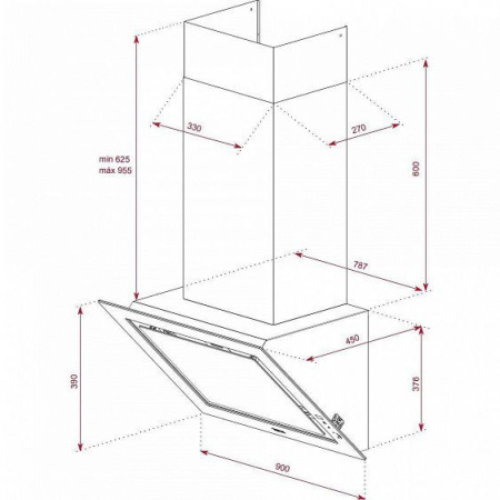 Вытяжка TEKA DLV 98660 LB TOS