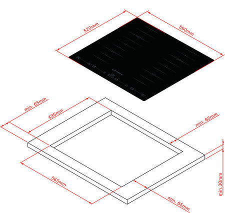 Варочная поверхность KUPPERSBERG ICS 644