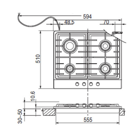 Поверхность SAMSUNG gn641ffxd