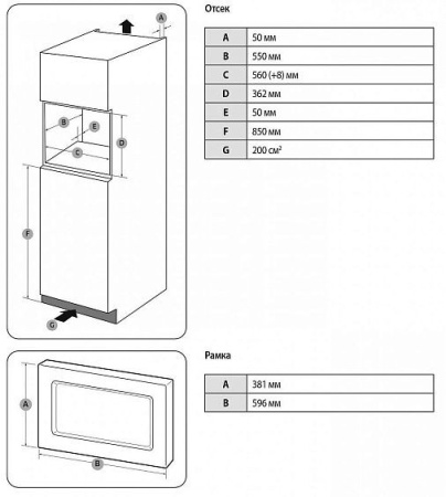 Микроволновая печь SAMSUNG MG20A7118AK/BW