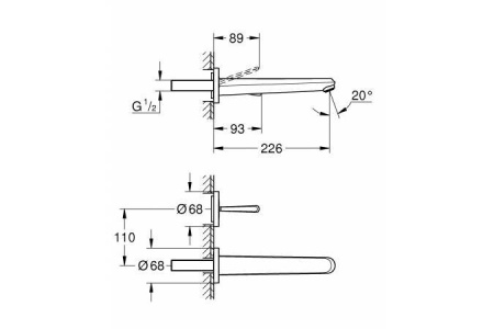 Смеситель GROHE Eurodisc joy 19969000