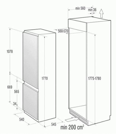 Холодильник GORENJE rki 4181 aw