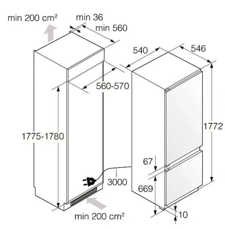Холодильник ASKO RBC276SND1