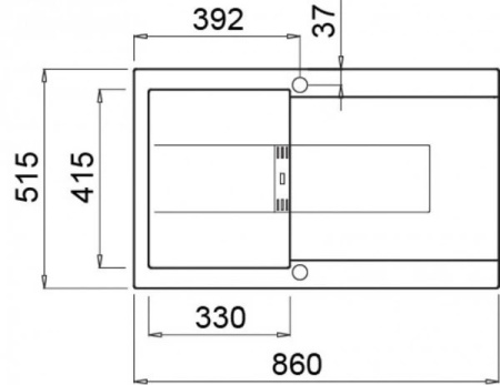 Кухонная мойка ELLECI Smart 400 Black K86