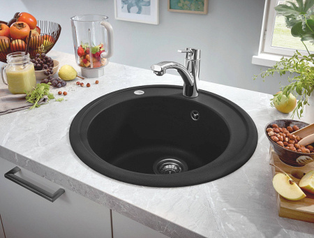 Кухонная мойка GROHE K200 черный гранит 31656AP0
