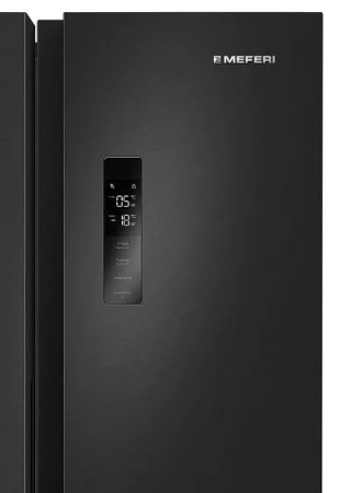 Холодильник MEFERI MFR83BLACK IX TOTAL NO FROST SIDE BY SIDE COMFORT