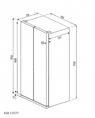 Холодильник KUPPERSBERG KSB 17577 BG