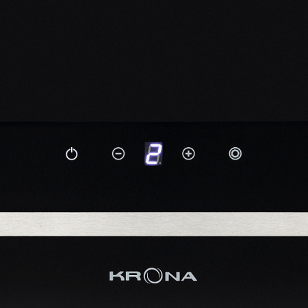Вытяжка KRONA DOMENIKA 600 BLACK/INOX S