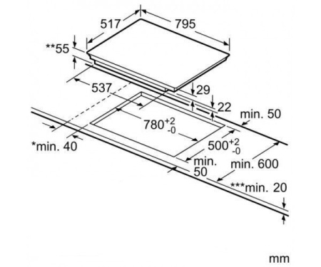 Варочная поверхность Bosch PIV 845 FB1E черный