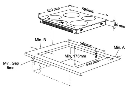 Варочная панель VESTFROST VFIND 60 HL