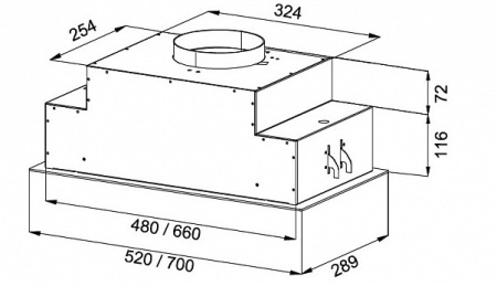 Вытяжка KORTING KHI 9765 GN