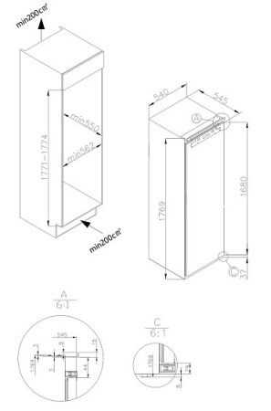 Морозильная камера HIBERG FRB-30 NFW