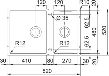 Кухонная мойка FRANKE BWX 120-41-27 (122.0579.553)