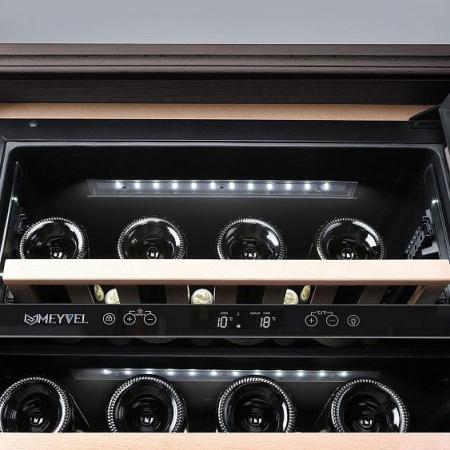 Винный шкаф MEYVEL MV46PRO-KBT2 (Тёмный шоколад)