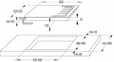 Комбинированная панель Gorenje GCE 691 BSC