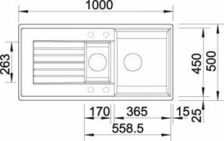 Мойка BLANCO 520632 BLANCO ZIA 6S SILGRANIT жемчужный
