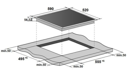 Варочная поверхность MONSHER MHI 6006