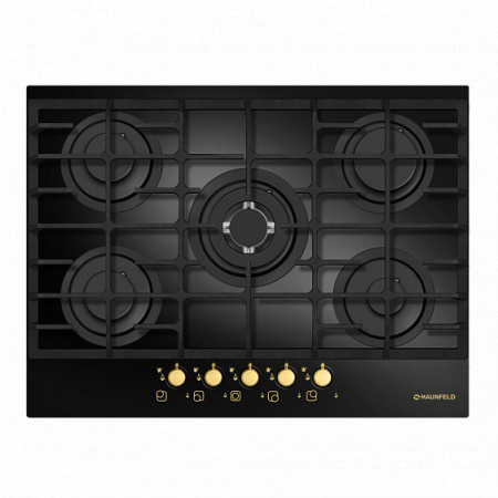 Газовая поверхность MAUNFELD MGHG.75.13RIG_BLACK GLASS