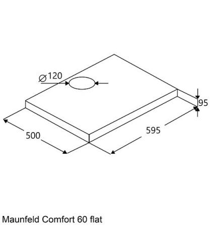 Вытяжка MAUNFELD Comfort 60 Flat черный