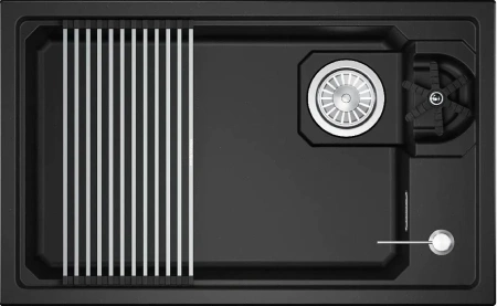 Кухонная мойка GRANULA 7309RU шварц