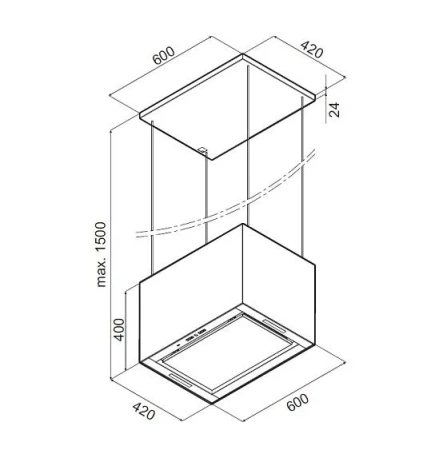 Вытяжка MAUNFELD BOX Wire 60 белый