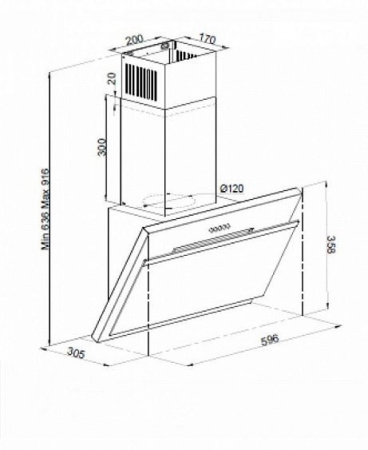 Вытяжка SIMFER 8616 sm