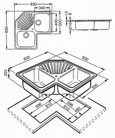 Кухонная мойка SMEG sp2a