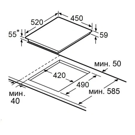 Варочная поверхность MAUNFELD AVI4531BK