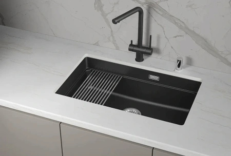 Кухонная мойка GRANULA KS-7303iU шварц