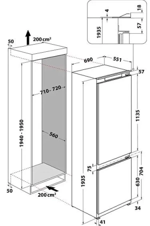 Холодильник WHIRLPOOL WHSP70T121