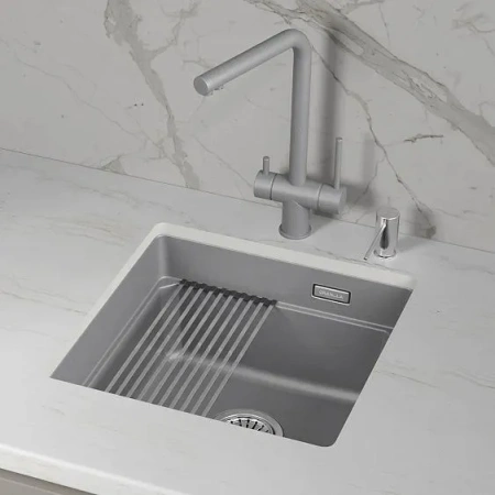 Кухонная мойка GRANULA KS-4501iU алюминиум