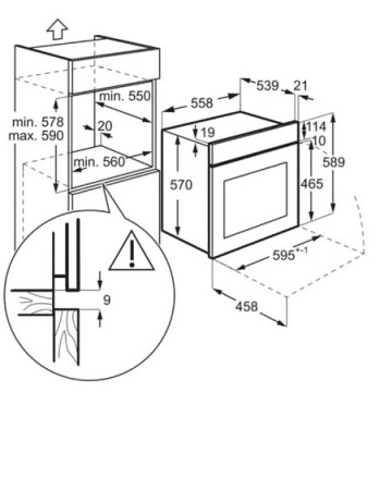 Духовой шкаф ELECTROLUX EOF3H50BX