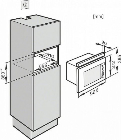 Встраиваемая микроволновая печь Miele M 6030