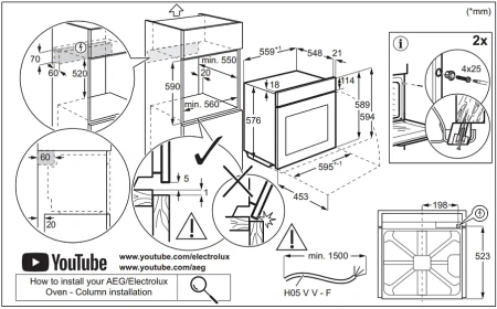 Духовой шкаф ELECTROLUX LOE8F38V