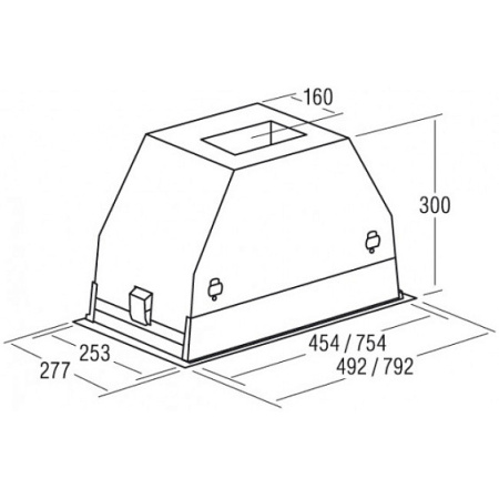 Вытяжка CATA GC DUAL 45 WH /A