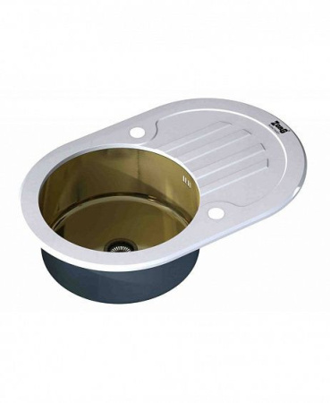Кухонная мойка ZORG GL-7851-OV-WHITE-BRONZE