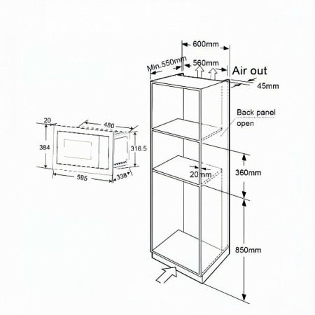 Микроволновая печь THOMSON BMO10-S2102
