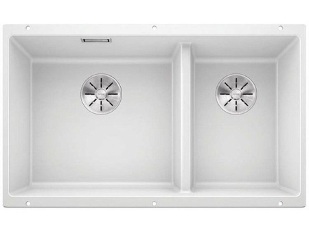 Кухонная мойка Blanco SUBLINE 430/270-U белый c отв.арм. InFino (арт.523155)