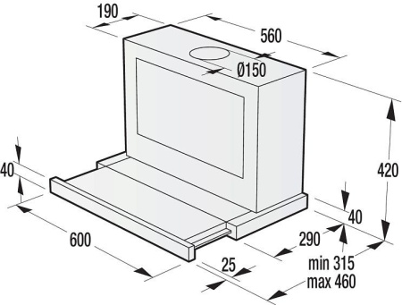 Вытяжка Gorenje BHP 643A5 BG