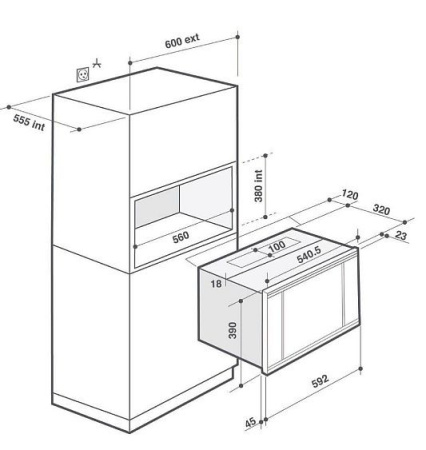 Микроволновая печь BRANDT BMG2508B