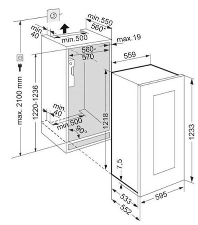 Винный шкаф LIEBHERR EWTgw 2383