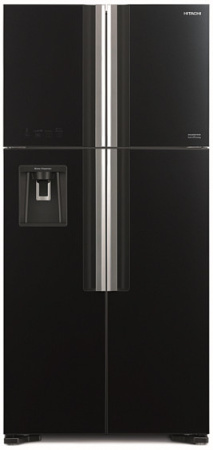 Холодильник HITACHI R-W 662 PU7 GBK черное стекло