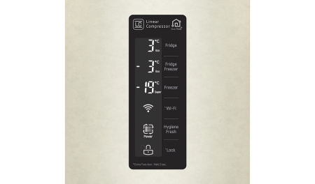 Холодильник LG GC-B303SEHV бежевый