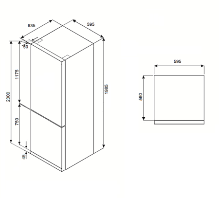 Холодильник KUPPERSBERG NFM 200 BG