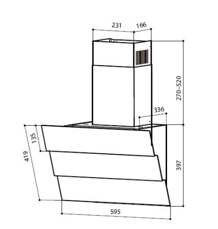 Вытяжка LEX Rio GS 600 White