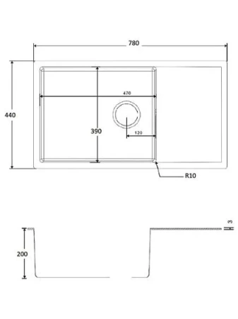 Кухонная мойка EMAR EMB-122 Satine