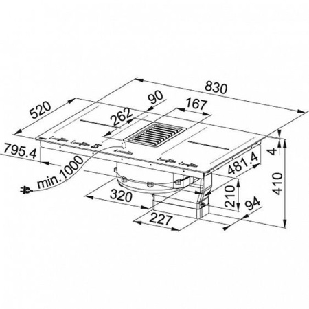 Встраиваемая микроволновая печь HOMSair MOB205GB