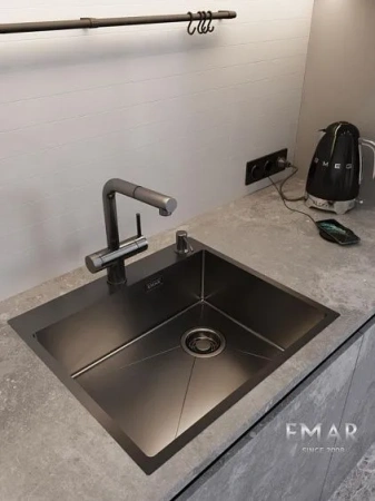 Кухонная мойка EMAR EMB-560(TOP) PVD Dark