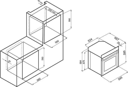 Электрический духовой шкаф EXITEQ EXO-202